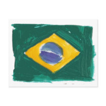 Republic of Brazil flag Postcard