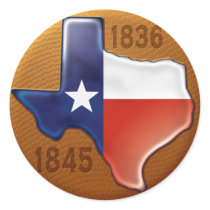 Republic of Texas Round Sticker