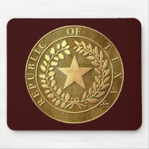 Republic of Texas Seal Mouse Mats