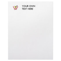 Republic of the Congo Coat of Arms Letterhead Template