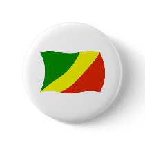 Republic of the Congo Flag Button
