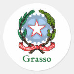 República de Grasso de Italia Pegatina