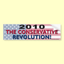 Republican "2010 Conservative Revolution" Sticker bumper stickers