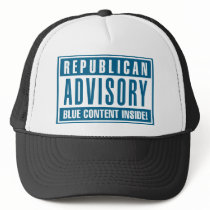 Republican Advisory Blue Content Inside - Blue hats by visualnewbie Republican Advisory Blue Content Inside - Blue hats
