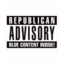 Republican Advisory Blue Content Inside - White t-shirts