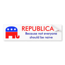 Republican Bumper Sticker bumper stickers by mikek92349 Republican Bumper Sticker bumper stickers