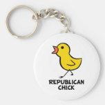 Republican Chick Keychain