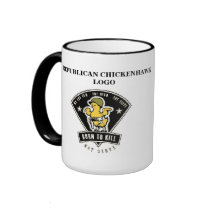 REPUBLICAN CHICKENHAWK LOGO MUG by maximus7 REPUBLICAN CHICKENHAWK LOGO MUG