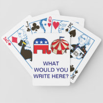 Republican Circus Word Puzzle Poker Deck