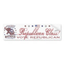 Republican Class Bumper Sticker bumper stickers by GrandOldPartyGear Republican Class Bumper Sticker bumper stickers
