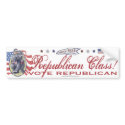 Republican Class Bumper Sticker bumper stickers by GrandOldPartyGear Republican Class Bumper Sticker bumper stickers