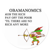 republican conservative anti obama joke round sticker