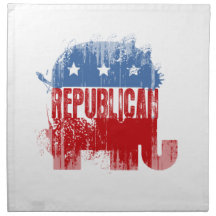REPUBLICAN ELECTION Faded.png Printed Napkin
