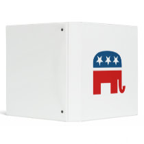 Republican Elephant 3 Ring Binders