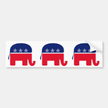 Republican Elephant Bumper Sticker