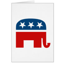 Republican Elephant Greeting Card