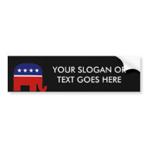 Republican Elephant / GOP Elephant Bumper Sticker