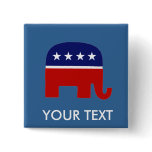 Republican Elephant / GOP Elephant Pinback Button