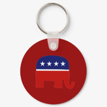Republican Elephant / GOP Elephant keychains