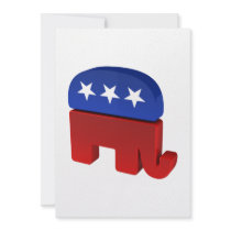 Republican Elephant Custom Invitation