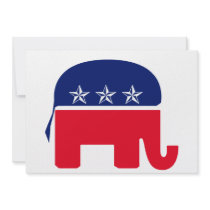 Republican Elephant Personalized Invite