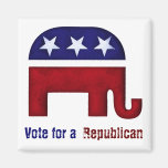 Republican elephant logo refrigerator magnet