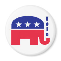 Republican elephant magnet