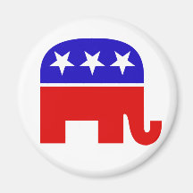 Republican Elephant Magnet