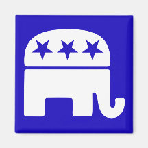 Republican Elephant Magnet
