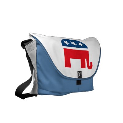 Republican Elephant Messenger Bag