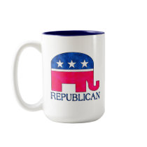 REPUBLICAN ELEPHANT COFFEE MUGS