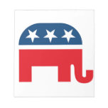 Republican Elephant Memo Pad