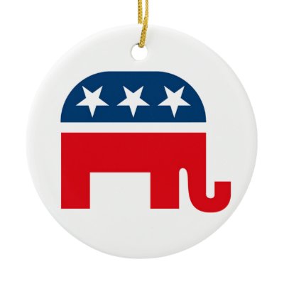 Republican Elephant Ornaments