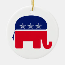 Republican Elephant Ornament