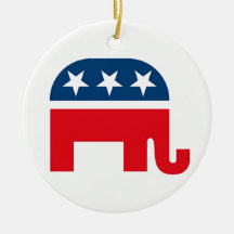 Republican Elephant Ornaments