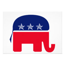 Republican Elephant Personalized Invite