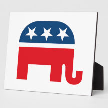 Republican Elephant Photo Plaque