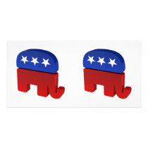 Republican Elephant Picture Card