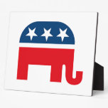 Republican Elephant Photo Plaque