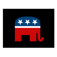 Republican Elephant Postcard