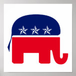 Republican Elephant Print