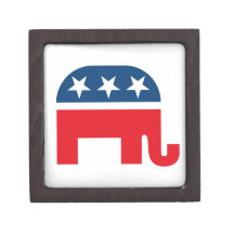 Republican Elephant Premium Trinket Box