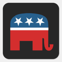 Republican Elephant Sticker