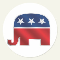 Republican Elephant Sticker stickers