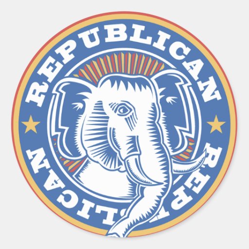 Republican Elephant Stickers Zazzle 