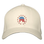 Republican Elephant with Star Logo Political embroidered hats