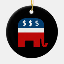 Republican Greed Christmas Ornaments