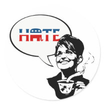 REPUBLICAN HATE ROUND STICKER