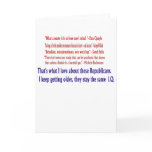 Republican I.Q. Greeting Card