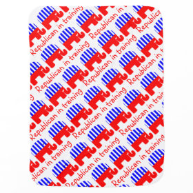 Republican In Training Receiving Blanket